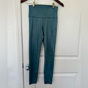 Alo Teal Airbrush High-Waisted Leggings